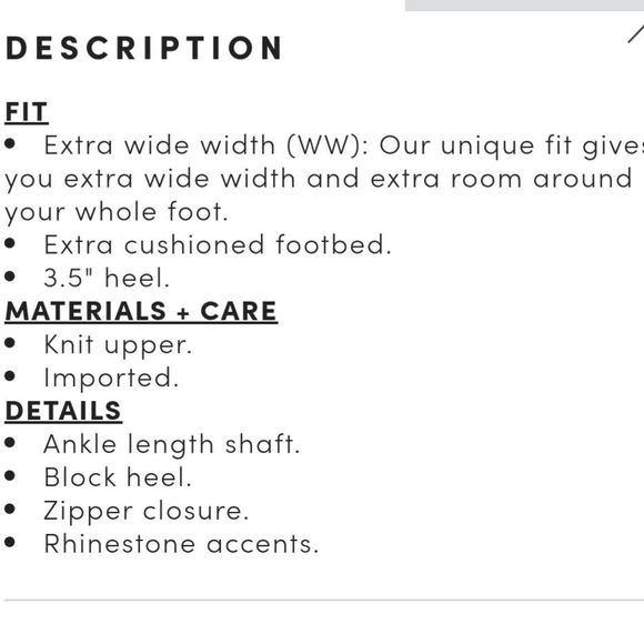 Torrid Women's Size 7.5WW Rhinestone Embellished Knit Booties - Picture 5 of 5